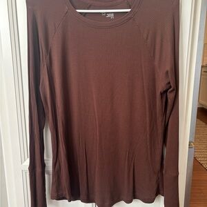Brown Long Sleeve Top